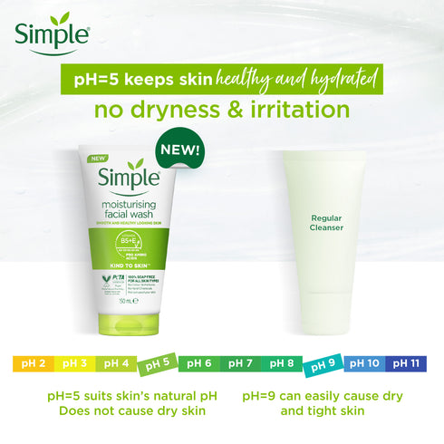 Simple Kind To Skin Moisturising Facial Wash 150ml